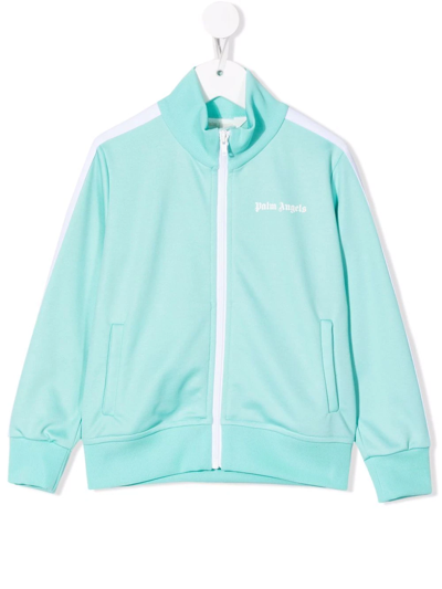 Palm Angels Kids' Little Girl's & Girl's Tuxedo Stripe Track Jacket In Light Blue White