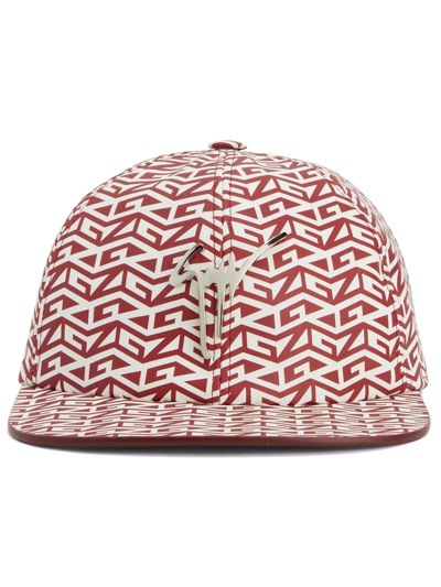 Giuseppe Zanotti Cohen Monogram Cap In Red