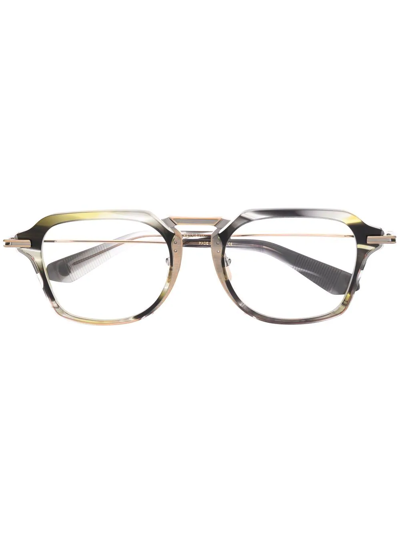 Dita Eyewear Aegeus Square-frame Glasses In Blue