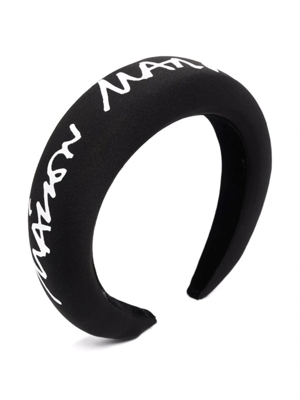MM6 Maison Margiela ロゴ フェイデッド ヘアバンド Mm6 Maison Margiela Kids' Logo-print Padded Headband In Black