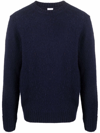 Aspesi Crew-neck Wool Jumper In Blue