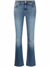 7 For All Mankind High Rise Bootcut Jeans In Sophie Blue In Nocolor