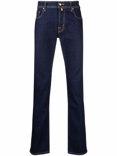 Jacob Cohen Straight-leg Mid-rise Jeans In Clear Blue