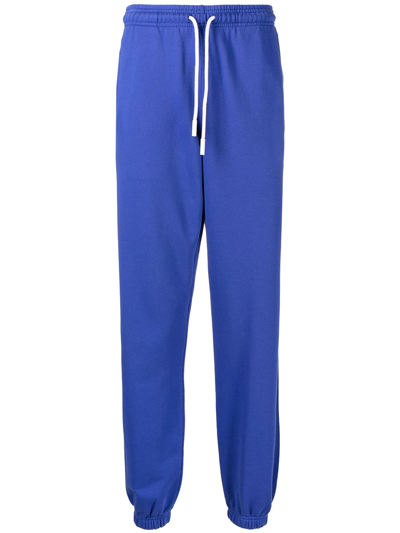 Marcelo Burlon County Of Milan Cotton Track Pants In Blue