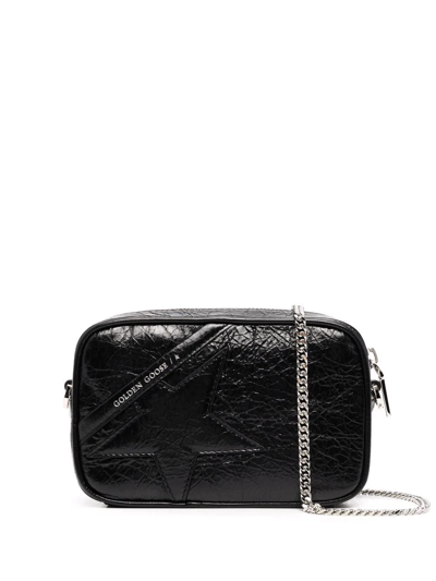 GOLDEN GOOSE LOGO-PRINT LEATHER CROSSBODY BAG