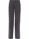 MIU MIU CHECK-WOOL TROUSERS