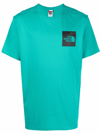 The North Face Logo-print Cotton T-shirt In Porcelain Green