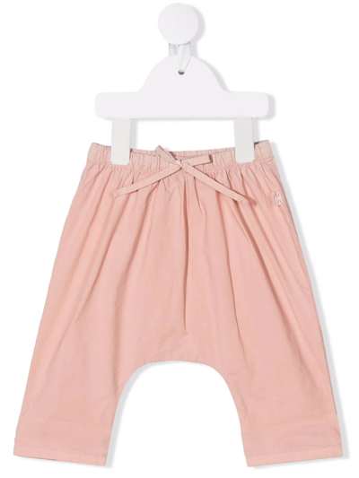 Teddy & Minou Babies' Straight Trousers With Drawstring In Frappè