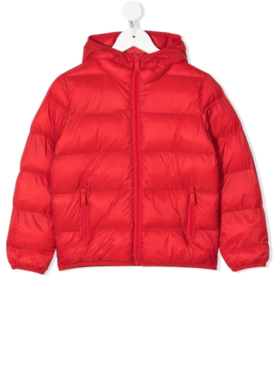 Dsquared2 Teen Logo-print Puffer Jacket In Red