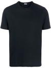 Zanone Blue Cotton T-shirt In Blue