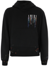 Sweat à Capuche Amiri Paint Dripping Brodé Taille XL - Occasion En Parfait état, Style Skate