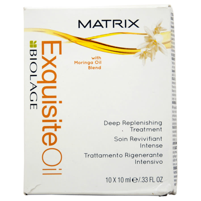 Matrix Biolage Exquisite Oil Deep Replenishing Treatment By  For Unisex - 10x10 ml Treatment In N,a