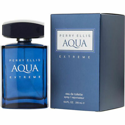 Perry Ellis Mens Aqua Extreme Edt Spray 6.8 oz Fragrances 844061012783 In Blue