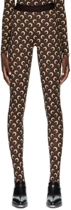 Marine Serre Stretch Recycled Fabric Moon Leggings In 08 All Over