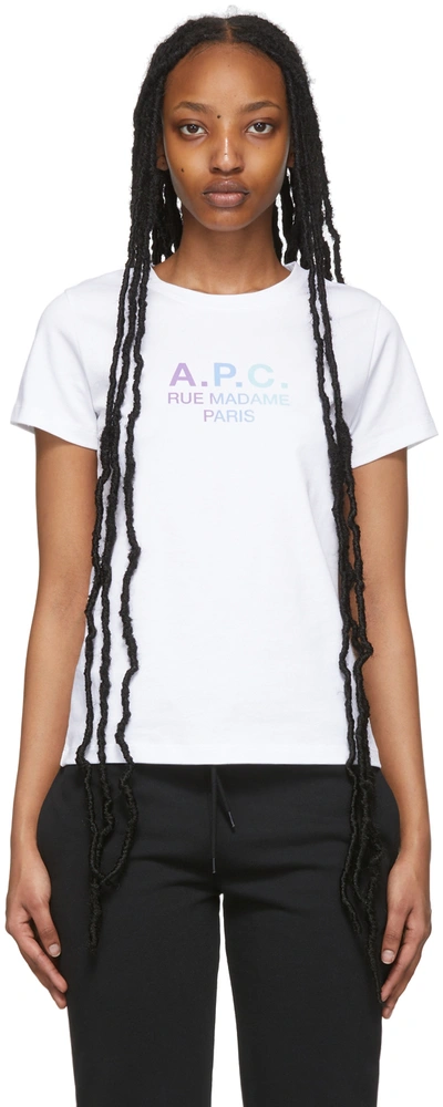 Apc Rue Madame Paris Cotton T-shirt In White