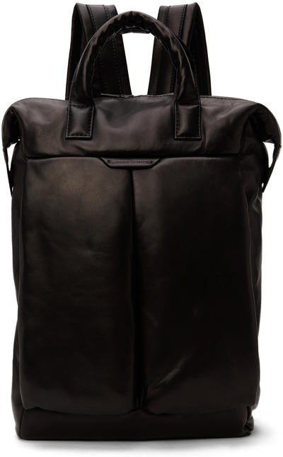 Officine Creative Black Helmet 34 Backpack In 1000 Nero