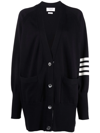 THOM BROWNE 4-BAR KNITTED CARDIGAN