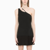 Givenchy Contrast Asymmetric Strap Top In Black
