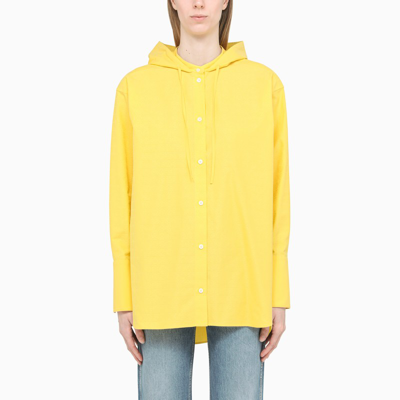 Loewe Yellow Monogram-pattern Hooded Shirt