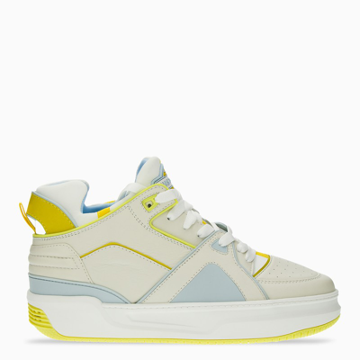 Just Don White/yellow/light Blue Basketball Jd2 Sneakers
