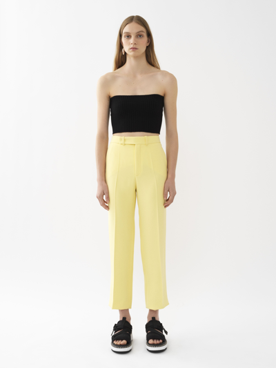 Chloé Straight-leg Ankle Silk Crepe Trousers In Multicolor