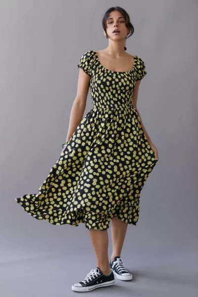 urban outfitters brown polka dot dress Espresso Martini Dress