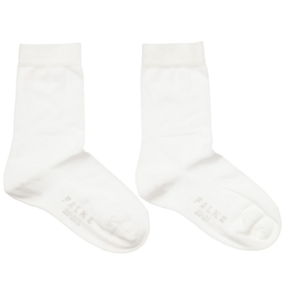 Falke White Cotton Ankle Socks