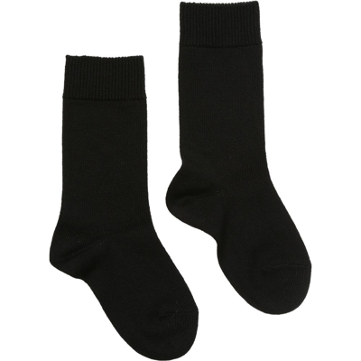 Falke Black Wool Socks