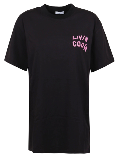 Livincool Woman Black California Love T-shirt