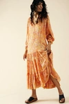 Free People Feeling Groovy Maxi Dress In Highlight Combo