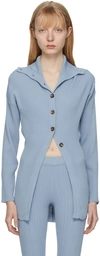 Holzweiler Vibes Ribbed-knit Cardigan In 1376 Mid Blue