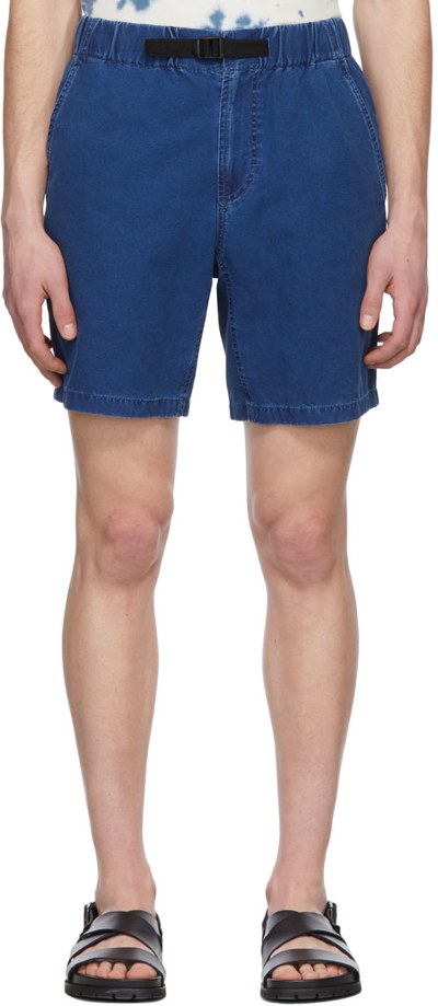Apc Youri Straight Bermuda Shorts In Blue