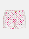Chiara Ferragni Rainbow  Shorts In Denim In White
