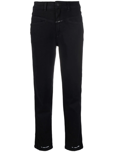 Closed Pusher Power Skinny-cut Jeans In Schwarz