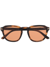 Tom Ford Square Tinted Sunglasses In Braun