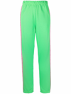 Chiara Ferragni Logo Tape High-waisted Track Pants In Grün