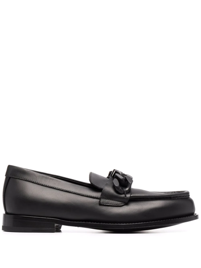 Giuseppe Zanotti Tonal-chain Loafers In Schwarz