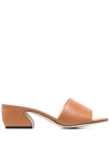 Si Rossi Brown Leather Sandals In Braun