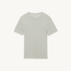 Sandro Linen T-shirt In Light Green
