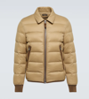 Tom Ford Men's Quilted Down-front Blouson Jacket In Md Brw Sld