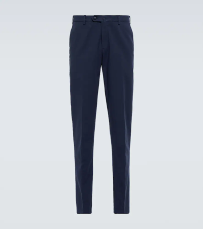 Loro Piana Pantaflat Slim-leg Pants In Blue