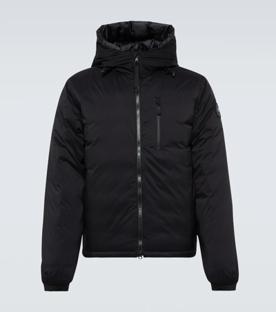 Canada Goose Hooded Feather-down Padded Jacket In Schwarz