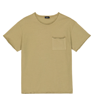 Il Gufo Kids' Organic Cotton T-shirt In Origano Green