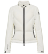 Moncler White Down Daynamic Vailly Jacket In Beige