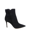 Gianvito Rossi Levy 85 Suede Ankle Boots In Black
