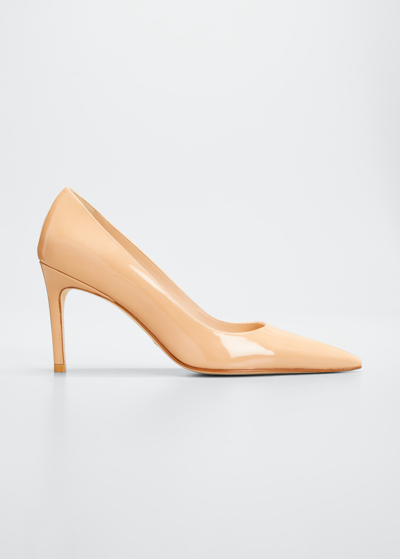 Stuart Weitzman Stuart Patent Leather Pumps In Transparent