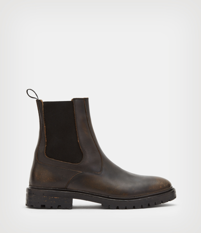 Allsaints Melos Chelsea Boot In Brown