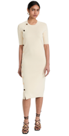 Altuzarra Minamoto Ribbed-knit Midi Dress In Ivory