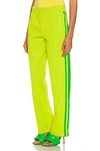Bottega Veneta Light Weight Technical Trouser In Kiwi & Parakeet