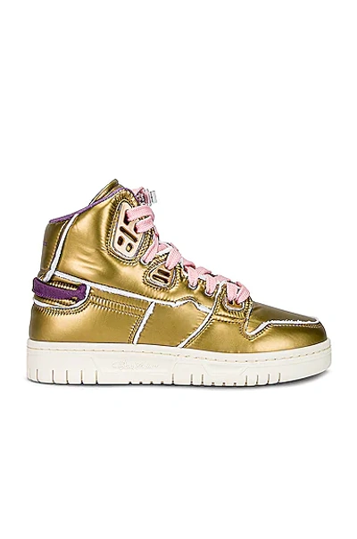 Acne Studios High-top Sneakers In Gold,purple